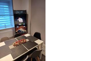 Entire house with arcade machine in a private backyard, 3 bedrooms, 1 bathroom, 1 leaving room with convertible sofa and open kitchen - Mulhouse - 8