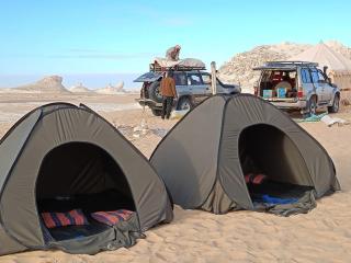 white desert camping - 2