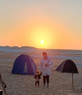 white desert camping - 1