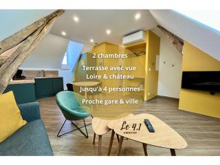 T3 climatisé face Loire et château l'appart du 4-1 - 0