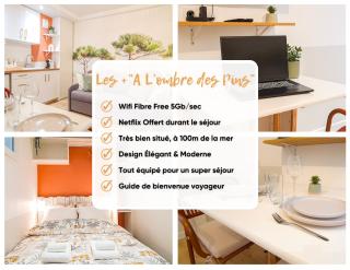 A L'ombre des Pins, Appartement neuf, élégant, Parking gratuit, Netflix, au calme à 100m de l'océan - Les Sables-d'Olonne - 9