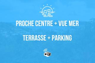 F3 au calme vue sur mer 2 chambres Balcon Terrasse - 9