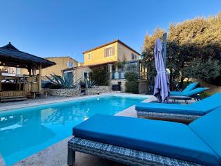 Villa Zénith - Piscine chauffée & Paillotte Bambou - Nîmes - 5
