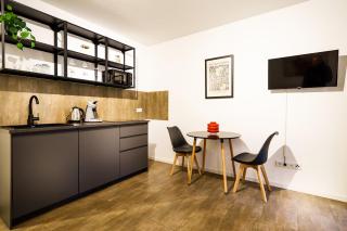 Boardinghaus Grünefeld -W2 - Schöne Serviced Apartments - Küche - Smart TV - P - Premiummatratzen - Rainshower by Wooon - Mettingen - 7