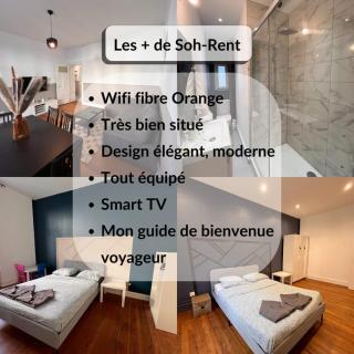 Soh Rent Appartement 3 pièces Gare 3 - Tv - Wifi - Balcon - Strasburgo - 8