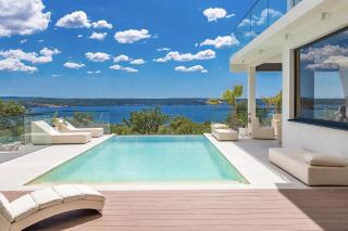 MY DALMATIA - Luxury villa Michelle with private infinity pool, sea view jacuzzi, sauna and home gym - Maslenica - 0