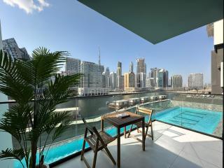 Trophy - Santorini Studio BurjKhalifa & Canal Views Sofa Bed - Dubai - 8