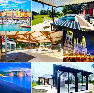 La Villa Normande - Piscine - Jaccuzzi encastré - WIFI Fibre - 6 chambres - 4 TV 4K - Jeux Enfants - Luxe - Bosc-Mesnil - 8