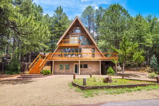 Blissful Pine A-Frame Chalet Deck Game Room Mother-in-Law Suite Sleeps 16 - 0