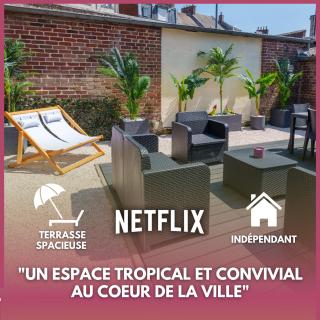 L'Escale Tropicale, appartement indépendant avec terrasse privative - Saint-Quentin - 0