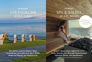 Seaside Rooms - Design-Apartment mit Balkon & Parkplatz - inklusive Strandkorb direkt am Wasser und Spa & Sauna saisonal - Büsum - 5