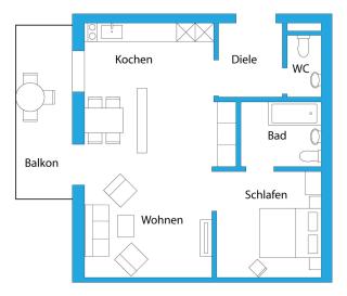 Bergschlössl - Appartment 25 mit Traumblick über das Inntal - Oberaudorf - 8