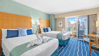 Ala Moana Hotel 24th FL R3 - Partial Ocean View 2 Full Beds, 4person - Honolulu - 4