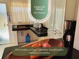 CASA a 500m da PRAIA com 02 Quartos, SUÍTE, Wi-Fi 120Mbps, AR CONDICIONADO, Cozinha Completa, Maquina de Lavar e ESTACIONAMENTO - Porto Seguro - 4
