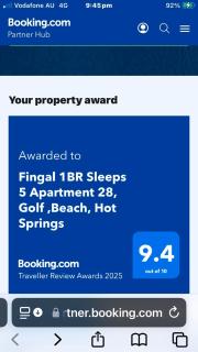 Fingal 1BR Sleeps 5 Apartment 28, Golf ,Beach, Hot Springs - Fingal - 8