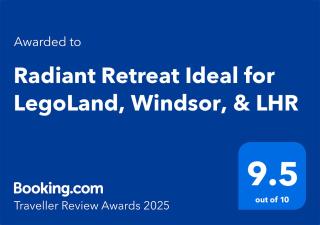 Radiant Retreat Ideal for LegoLand, Windsor, & LHR - Slough - 8
