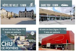 Duplex Le Coligny - Calme - Proche Centre Ville Poitiers, Patinoire, Université - CHU - Futuroscope à 20min - 1