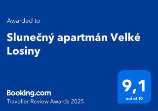 Slunečný apartmán Velké Losiny - 8