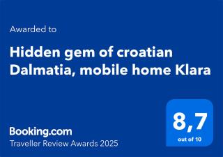 Hidden gem of croatian Dalmatia, mobile home Klara - Drage - 9