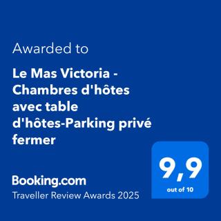 Le Mas Victoria - Chambres d'hôtes avec table d'hôtes-Parking privé ferme - 9