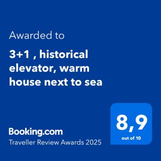 3+1 , historical elevator, warm house next to sea - 9