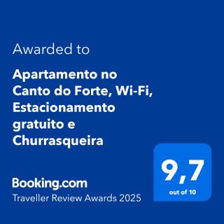 Apartamento no Canto do Forte, Wi-Fi, Estacionamento gratuito e Churrasqueira - Praia Grande - 9