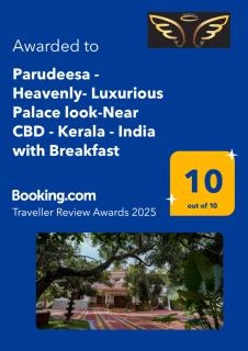 Parudeesa - Heavenly- Luxurious Palace look-Near CBD - Kerala - India with Breakfast - Kāladi - 8