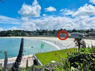 Grande terrasse vue sur la plage de Trestraou - Perros-Guirec - 9