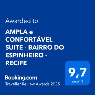 AMPLA e CONFORTÁVEL SUITE - BAIRRO DO ESPINHEIRO - Recife - 9