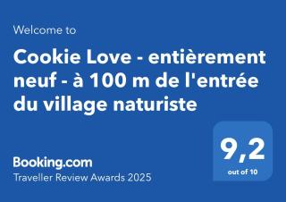 Cookie Love - entièrement neuf - à 100 m de l'entrée du village naturiste - 2