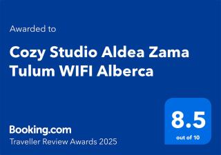 Cozy Studio Aldea Zama Tulum WIFI Alberca - 9