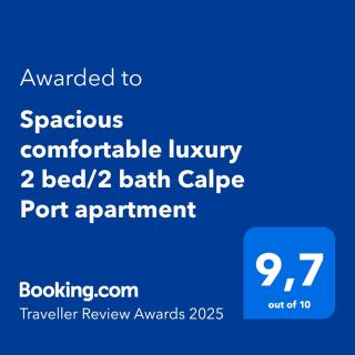 Spacious comfortable luxury 2 bed/2 bath Calpe Port apartment - Calpe - 9