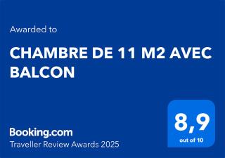 CHAMBRE DE 11 M2 AVEC BALCON - París - 1