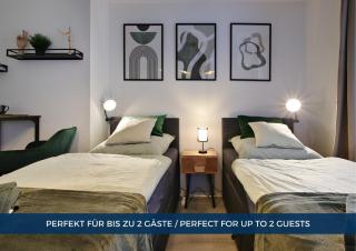 RtR Essen - Für bis zu 2 Personen - Voll ausgestattet - Balkon - Zentral Limbecker Platz - Messe - Uniklinikum - Smart TV - Modern -  - 8