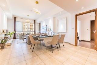 Pool and Sea Views 2BR with Sofa-bed, Marina Residences 1, Palm Jumeirah by Deluxe Holiday Homes - 9