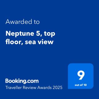 Neptune 5, top floor studio, sea view - Menton - 9