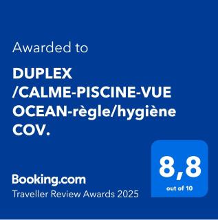 DUPLEX /CALME-PISCINE-VUE OCEAN-règle/hygiène COV. - Costa de Antigua - 9