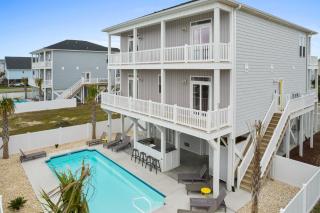 A Sunny Daze Ocean Views, Elevator, Heated Pool 5bd 5ba! - Ocean Isle Beach - 0