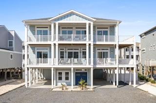 Isle Escape, 6 bedrooms, 6 bathrooms, private pool, elevator, stunning ocean views - Ocean Isle Beach - 0