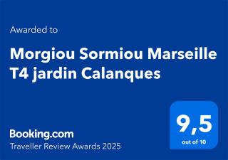 Morgiou Sormiou Marseille T4 climatisé familial - 3 Chambres - Terrasse bois - jardin privatif - Calanques à pied - Plages & Vélodrome à 10 min - Idéal Familles & Randonneurs & Grimpeurs - Escalade à 5 min - Marseille Sud - Marselha - 7