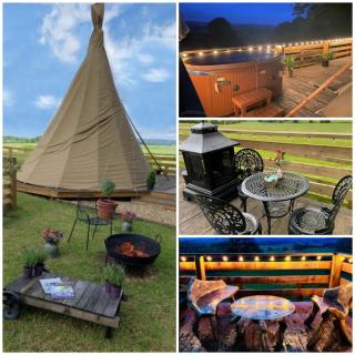 Burtree Country House, Tipi's, Treehouse & Lodge & house rooms with hot tubs in a private garden - Thirsk - 4