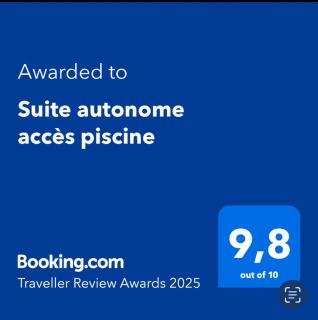 Suite autonome accès piscine - Ollioules - 9