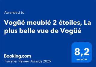Vogüé meublé 2 étoiles, La plus belle vue de Vogüé - Vogüé - 5