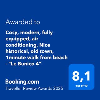 Cosy, modern, fully equipped, air conditioning, Nice historical, old town, 1minute walk from beach - "Le Bunico 4" - Nice - 3