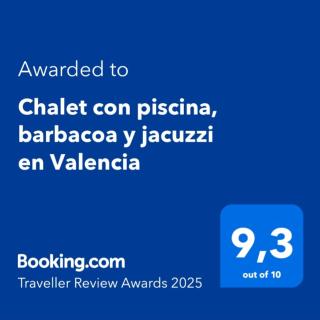 Chalet con piscina, barbacoa y jacuzzi en Valencia - 9