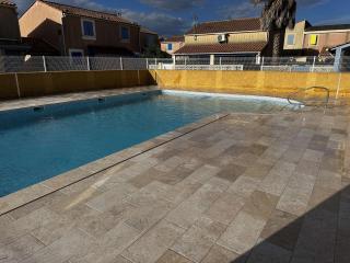 Maison T2 mezzanine rénovée - 6 pers, Gruissan Mateille, Terr. ensoleillée, piscine, parking privé - FR-1-229-836 - Gruissan - 1