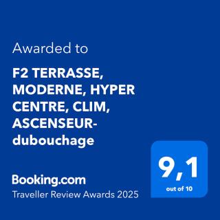 F2 TERRASSE, MODERNE, HYPER CENTRE, CLIM, ASCENSEUR- dubouchage - Nice - 6