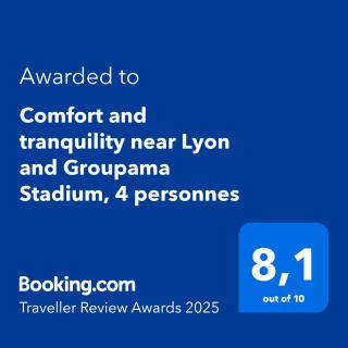 Comfort and tranquility near Lyon and Groupama Stadium, 4 personnes - Meyzieu - 8