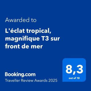 L'éclat tropical, magnifique T3 sur front de mer - 9