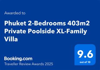 Phuket 2-Bedrooms 403m2 Private Poolside XL-Family Villa - Layan Beach - 9